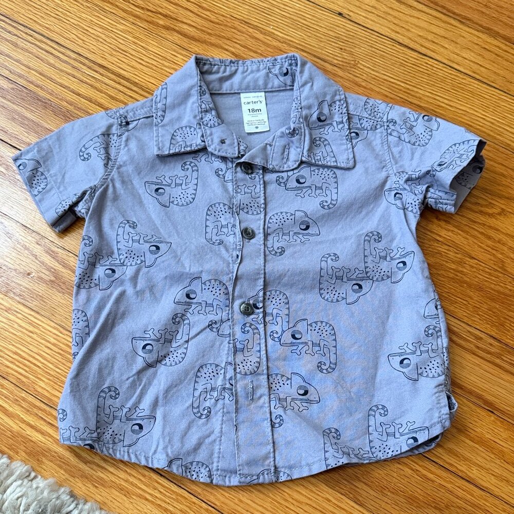 Carter's Chameleon Blue Short Sleeve- 18M